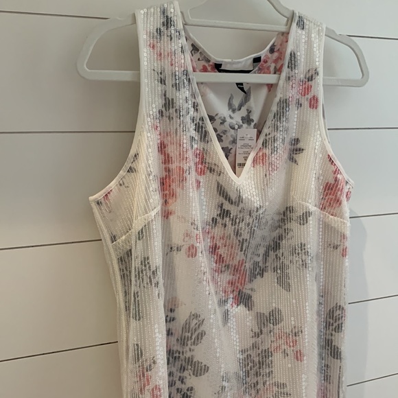 White House Black Market Sequin Overlay Tank - Picture 3 of 6